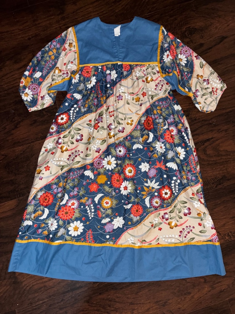 Vintage Boho Floral Housedress